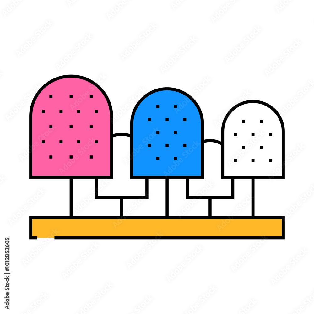 burs and cutters for cleaning and removing calluses line icon vector. burs and cutters for cleaning and removing calluses sign. isolated symbol illustration burs and cutters for cleaning and removing calluses line icon vector. burs and cutters for cleaning and removing calluses sign. isolated symbol illustration