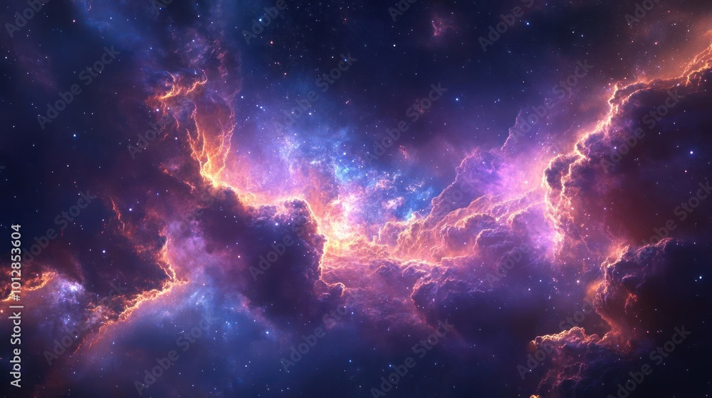 a colorful sky filled with clouds and stars a colorful sky filled with clouds and stars