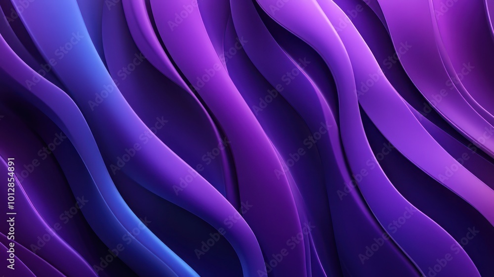 Fototapeta premium Abstract Purple and Blue Waves