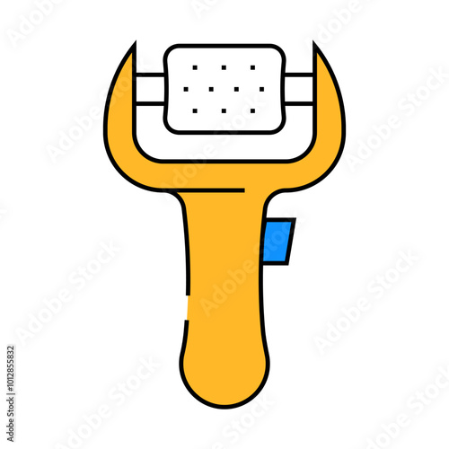 foot grooming tool callus remover line icon vector. foot grooming tool callus remover sign. isolated symbol illustration