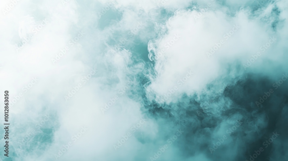 Abstract Smoke in Blue