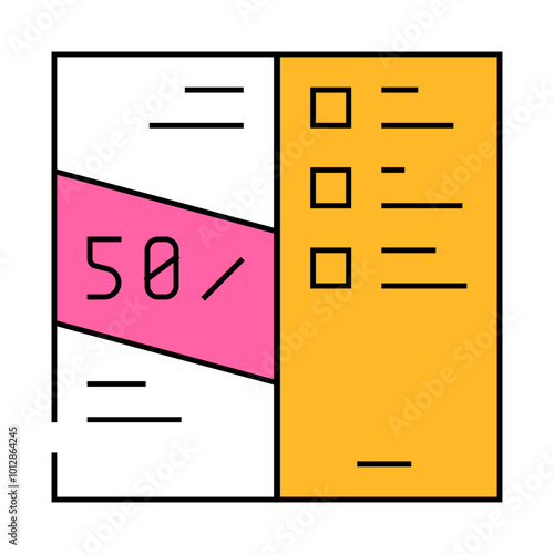 promotional booklet line icon vector. promotional booklet sign. isolated symbol illustration