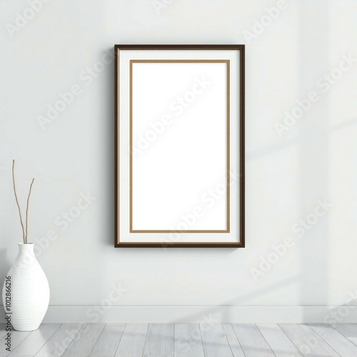 empty room with white wall and window