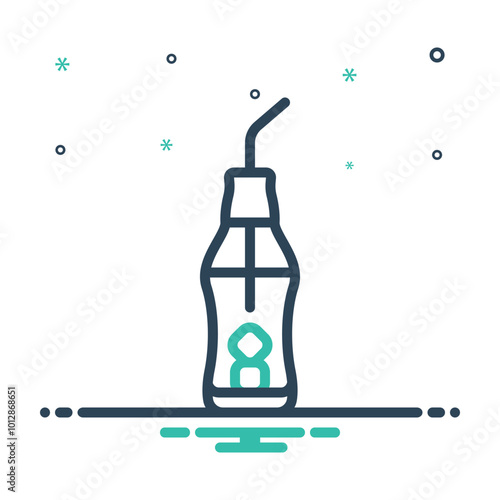 Mix icon for cold drink