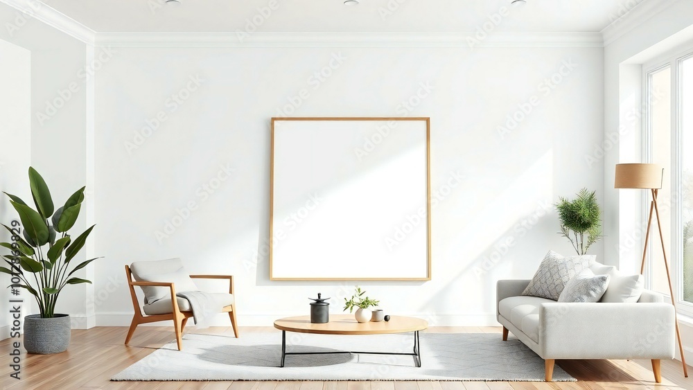 Fototapeta premium modern living room with sofa