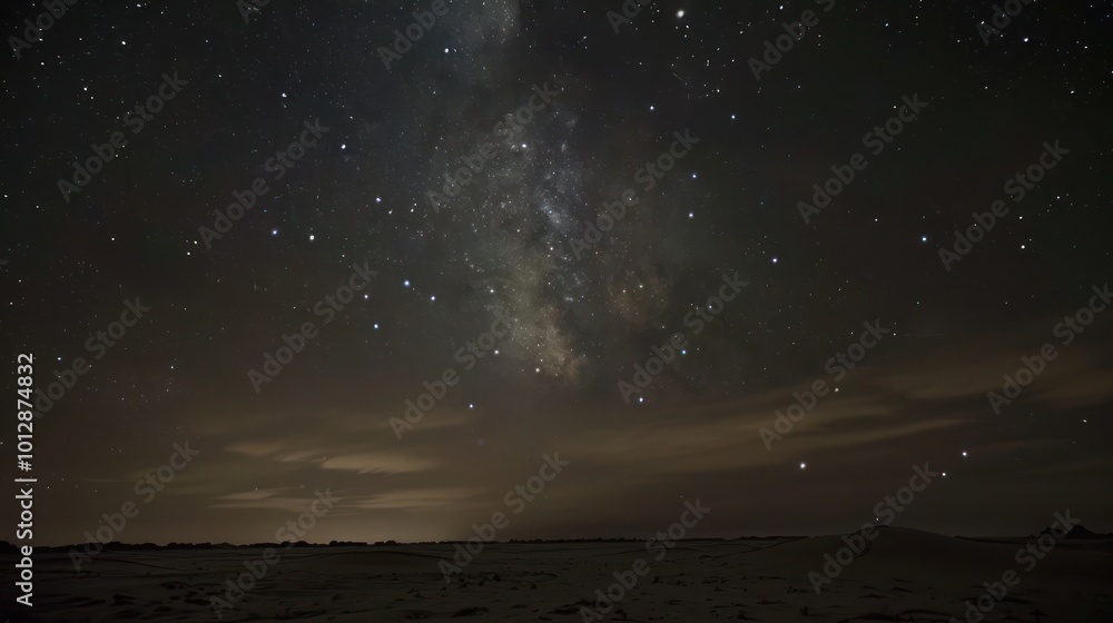 Milky Way over Desert Landscape Milky Way over Desert Landscape