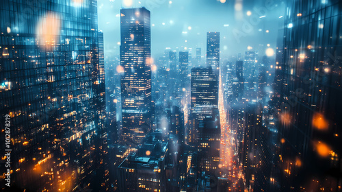 Wallpaper Mural Abstract sci-fi style background image,Modern sci-fi science image Torontodigital.ca