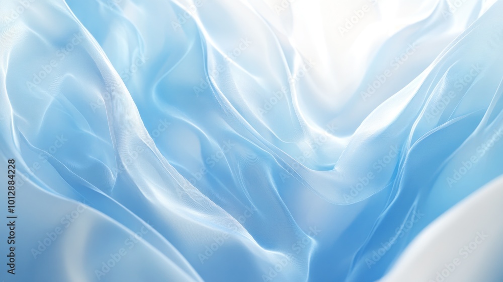 Obraz premium Abstract Blue Silk Fabric Background