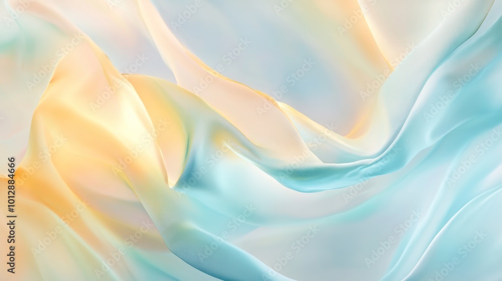 Obraz premium Abstract Blue and Yellow Fabric Texture