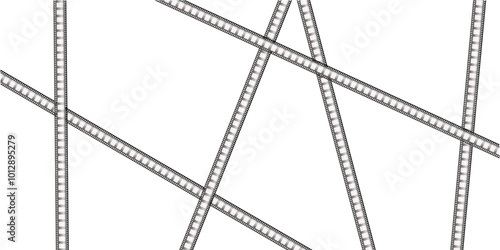 old retro film strips or frame background vector, Video or movie filmstrip overlay, cinema or photograph camera long film strip overlay motion