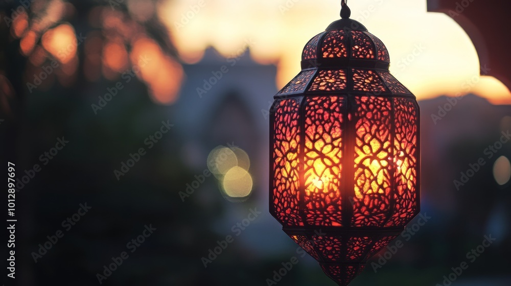 Intricate Lantern at Dusk Intricate Lantern at Dusk