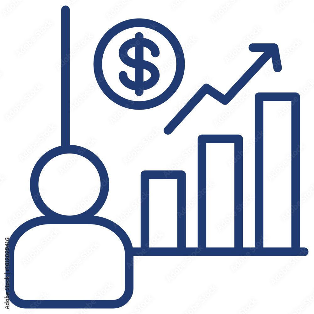 business graph icon business graph icon