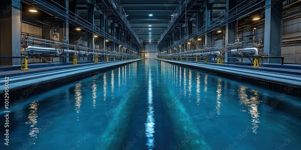 Fototapeta premium Industrial Pool Facility