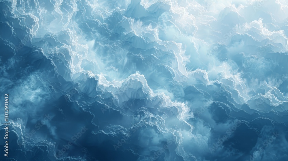 Abstract blue and white textured background with soft, blurry clouds. Abstract blue and white textured background with soft, blurry clouds.