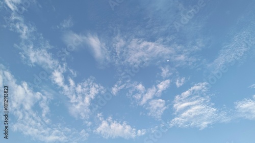 Canvas Print blue sky and cloud in Surabaya