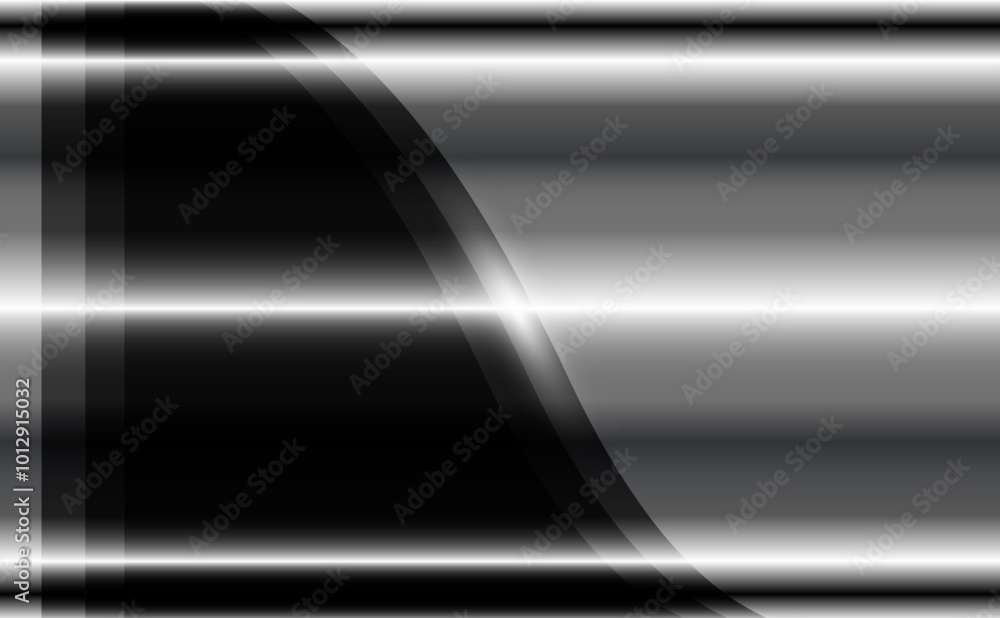 Silver black chrome metal background shiny metallic