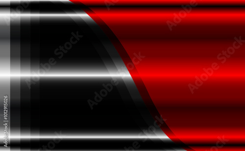 Red and black chrome metal background shiny metallic