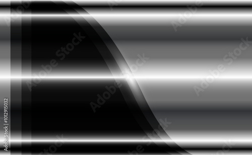 Silver black chrome metal background shiny metallic