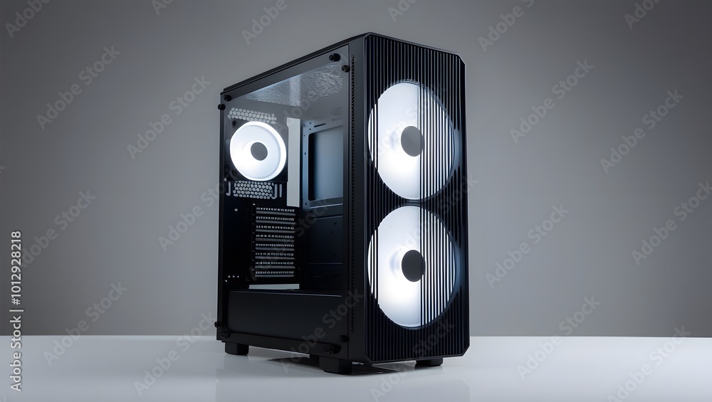 Obraz premium Computer case, isolated on white background.