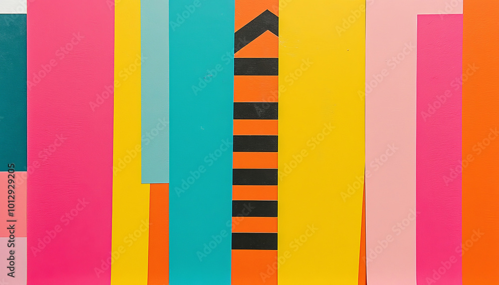 Abstract Geometric Art with Warm Tones Abstract Geometric Art with Warm Tones