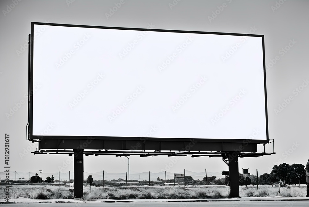 Obraz premium billboard on the street, a large electronic display or billboard mockup