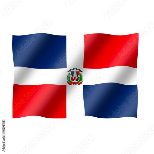 The national flag of the dominican republic flies beautifully Free Download The national flag of the dominican republic flies beautifully - GFXLoad
