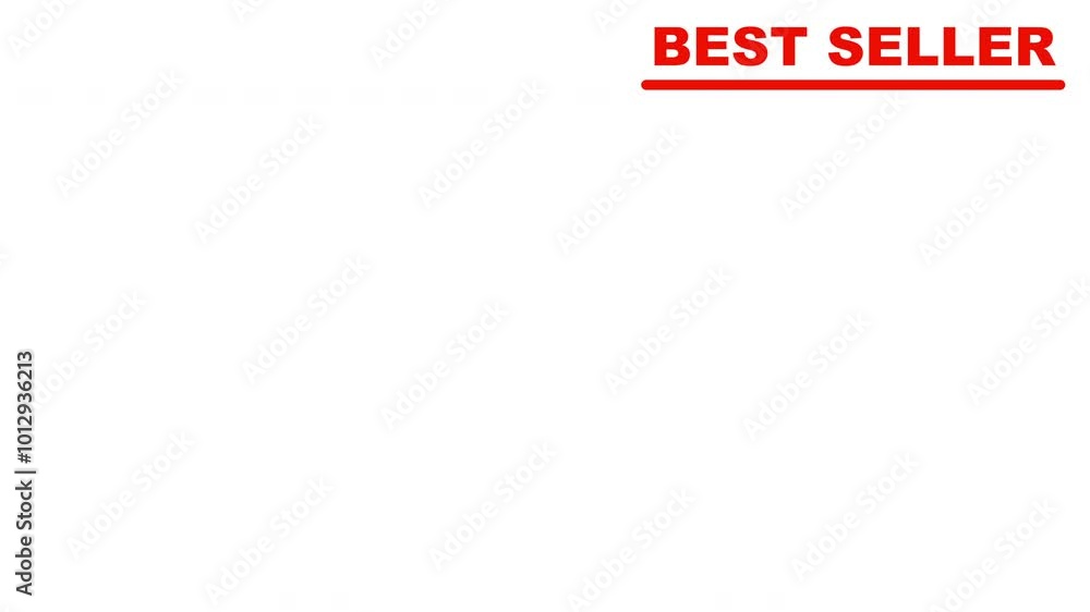 Best Seller. Best Selling Offer. Red Text on White Background. Best Seller Transition for Advertisement. Promoting a Product or Service. Best Seller. Best Selling Offer. Red Text on White Background. Best Seller Transition for Advertisement. Promoting a Product or Service.