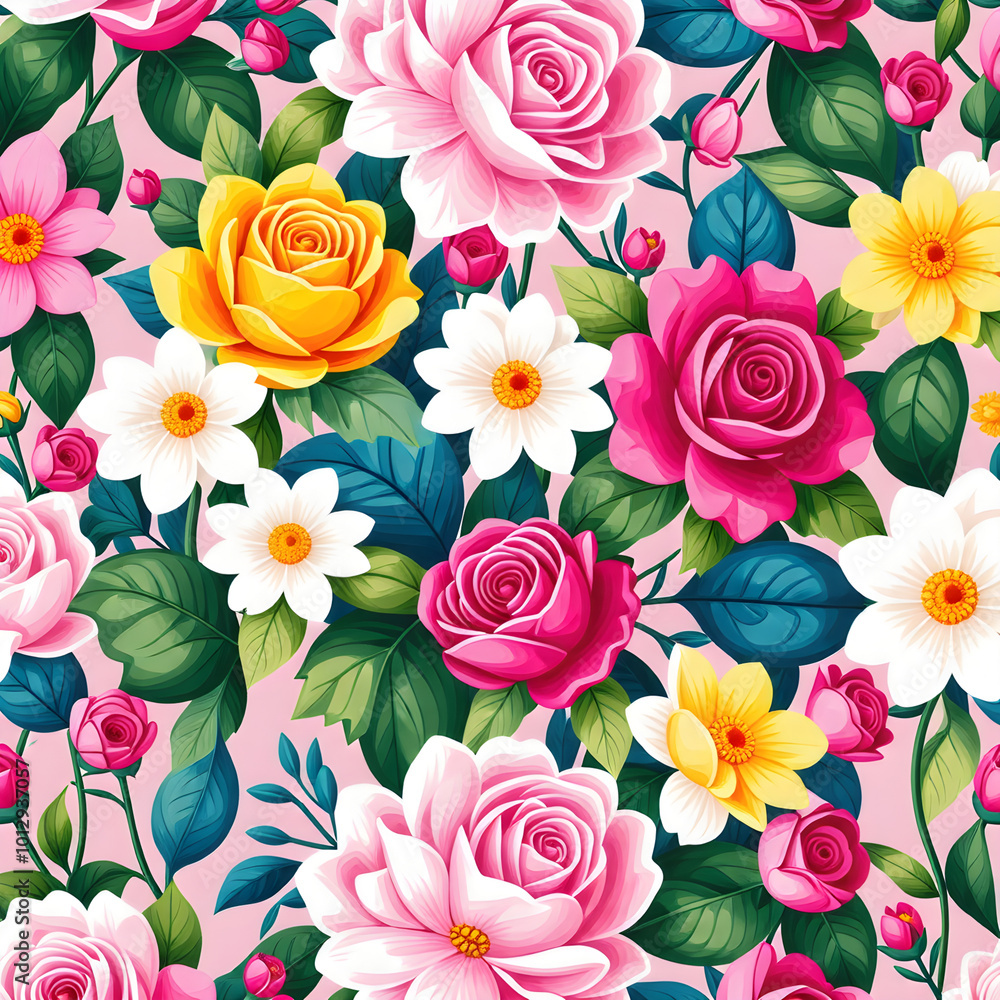 seamless pattern with roses
seamless pattern with roses