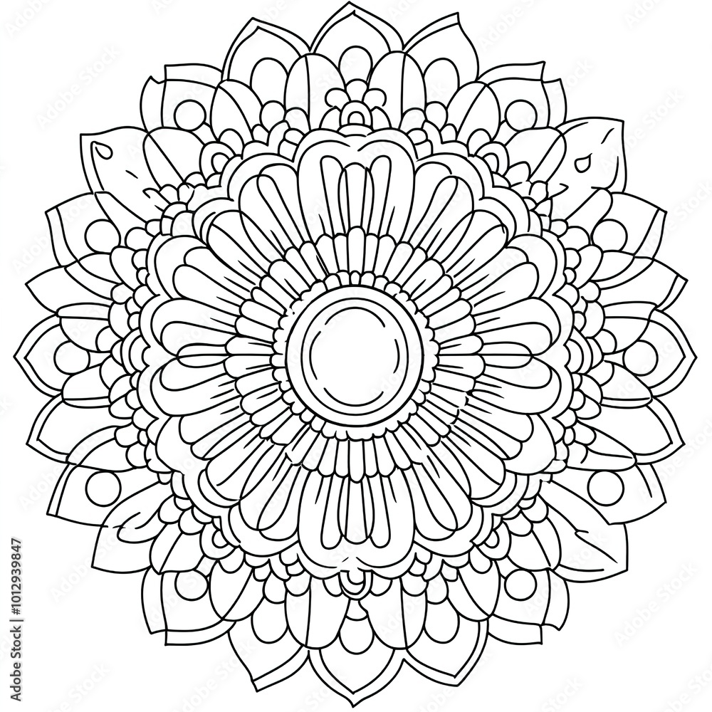 Mandala. Round Ornament Pattern Mandala. Round Ornament Pattern