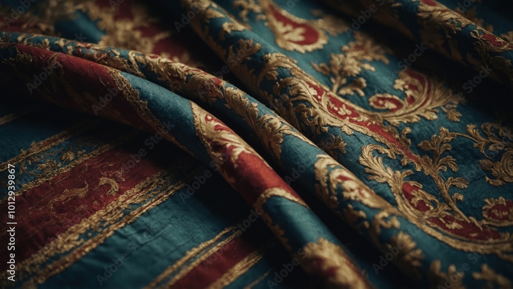 a closeup of a blue fabric pattern with patterns a closeup of a blue fabric pattern with patterns