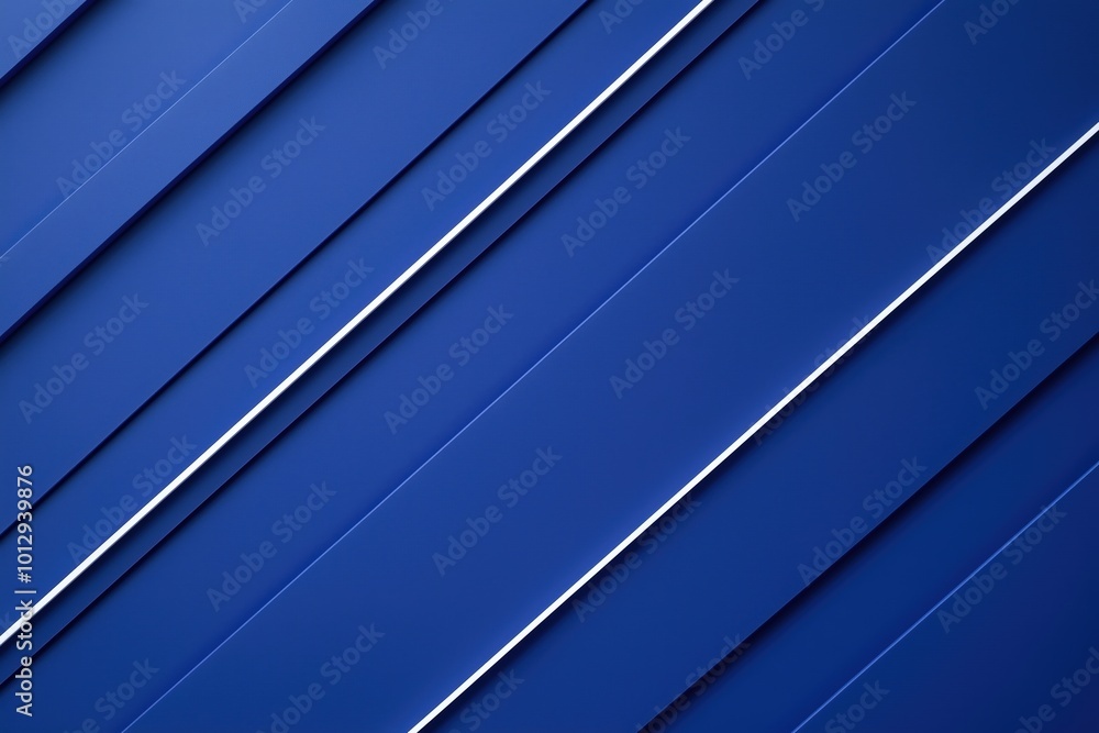 Deep Blue Canvas with White Linear Patterns
