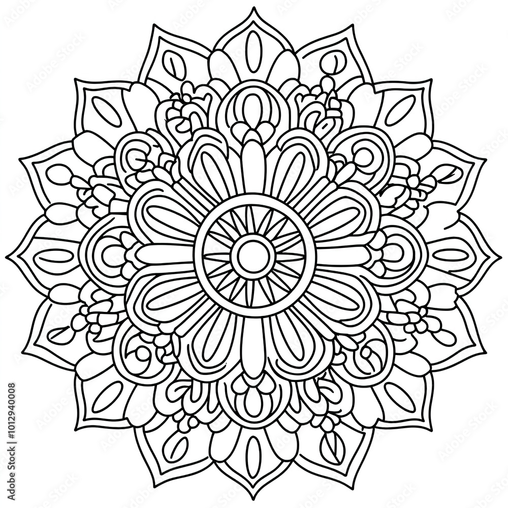 Mandala. Round Ornament Pattern Mandala. Round Ornament Pattern