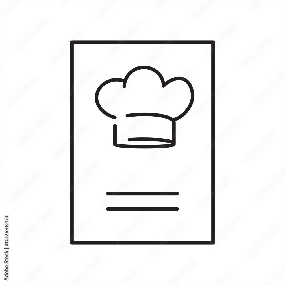 Menu icon on white background. Menu for the restaurant. Menu book sign. flat style vector template Menu icon on white background. Menu for the restaurant. Menu book sign. flat style vector template