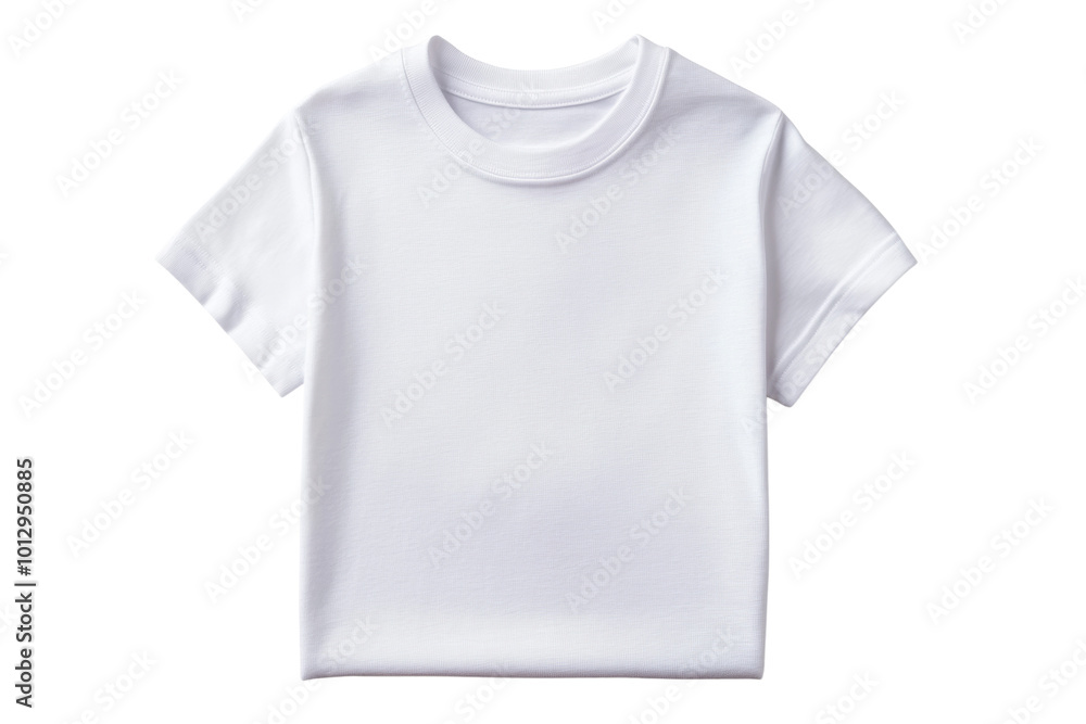 Plain white t-shirt on a white isolated background, ideal for mockups or showcasing designs. Plain white t-shirt on a white isolated background, ideal for mockups or showcasing designs.