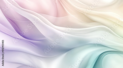 Soft Flowing Waves in Pastel Colors