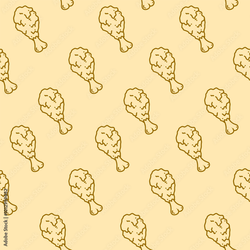 fried chicken pattern background. Fried chicken doodle pattern. fast food background. Chicken leg seamless pattern. Chicken drumstick pattern. fried chicken seamless pattern background. fried chicken pattern background. Fried chicken doodle pattern. fast food background. Chicken leg seamless pattern. Chicken drumstick pattern. fried chicken seamless pattern background.