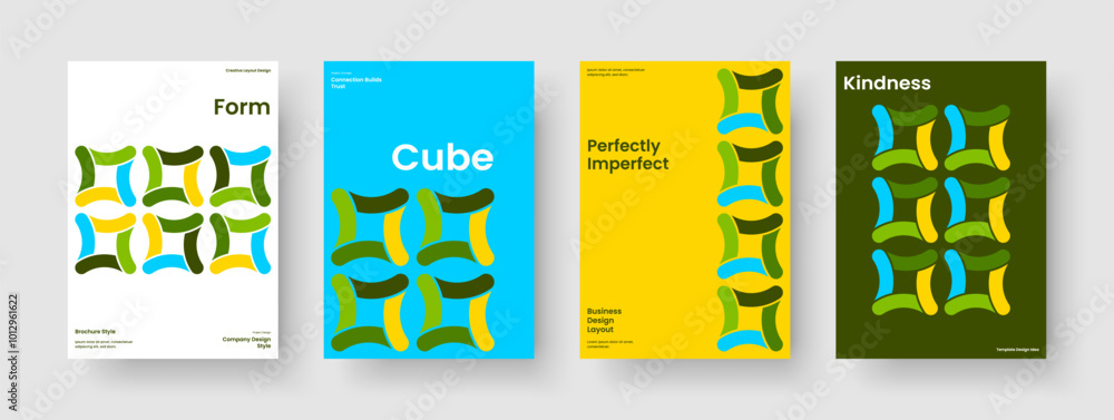 Fototapeta premium Creative Business Presentation Layout. Geometric Brochure Template. Modern Flyer Design. Report. Book Cover. Background. Banner. Poster. Brand Identity. Pamphlet. Newsletter. Journal. Portfolio
