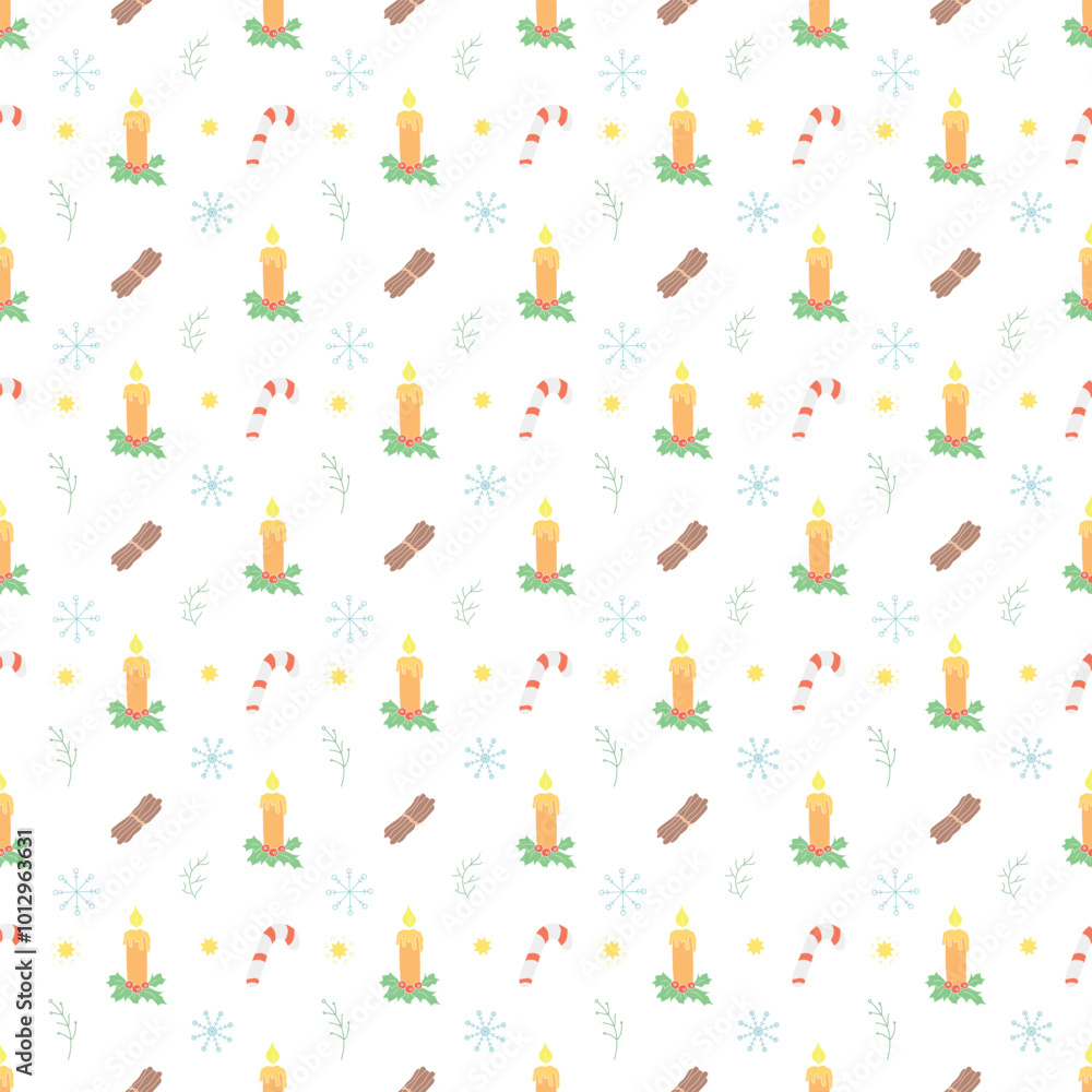 Seamless christmas pattern. New year background. Colored illustration with christmas icons Seamless christmas pattern. New year background. Colored illustration with christmas icons