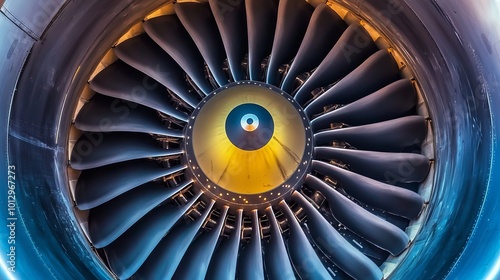 A close-up photo of a jet engine, with the background removed.