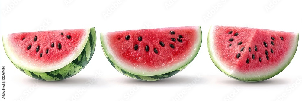 Three Slices of Watermelon Three Slices of Watermelon