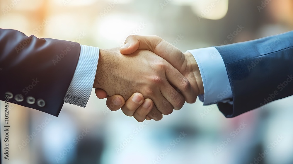 Close-up of Two Men Shaking Hands in Formal Attire Close-up of Two Men Shaking Hands in Formal Attire