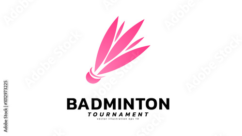 Shuttlecock icon symbol vector, Modern design and beautiful colors isolated on white background, illustration Vector EPS 10 , can use for Badminton Championship Logo