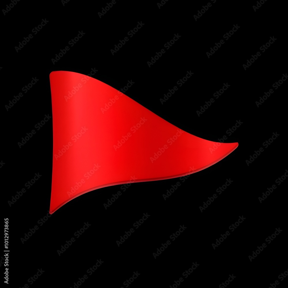 Red Flag Emoji Icon on Black Background
Red Flag Emoji Icon on Black Background