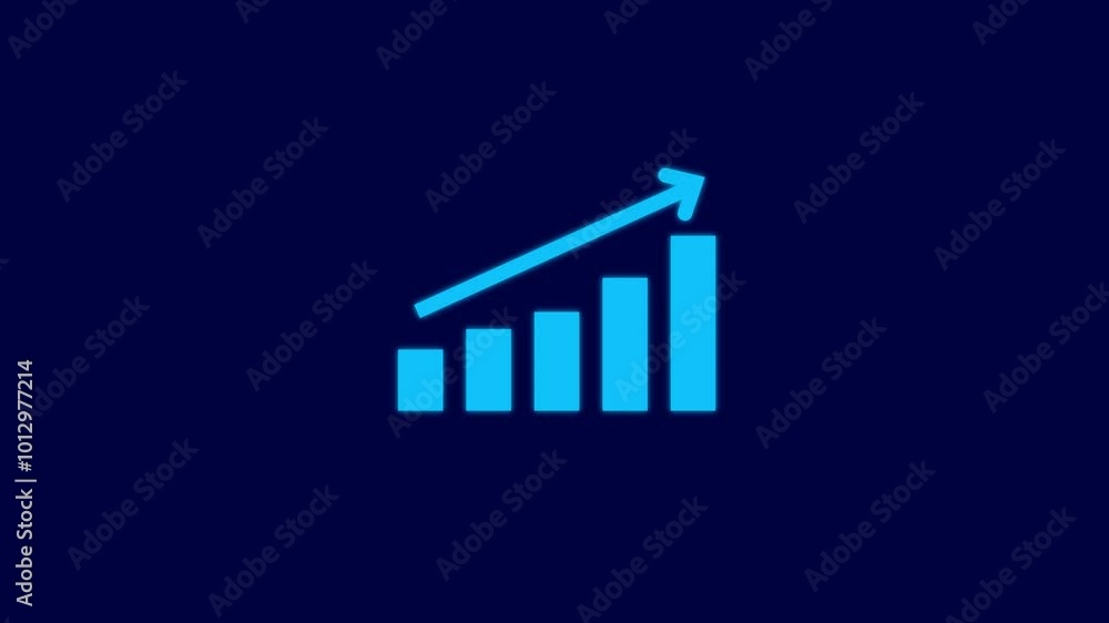 Success business growth graph animation on earth map. Success business growth graph animation on earth map.