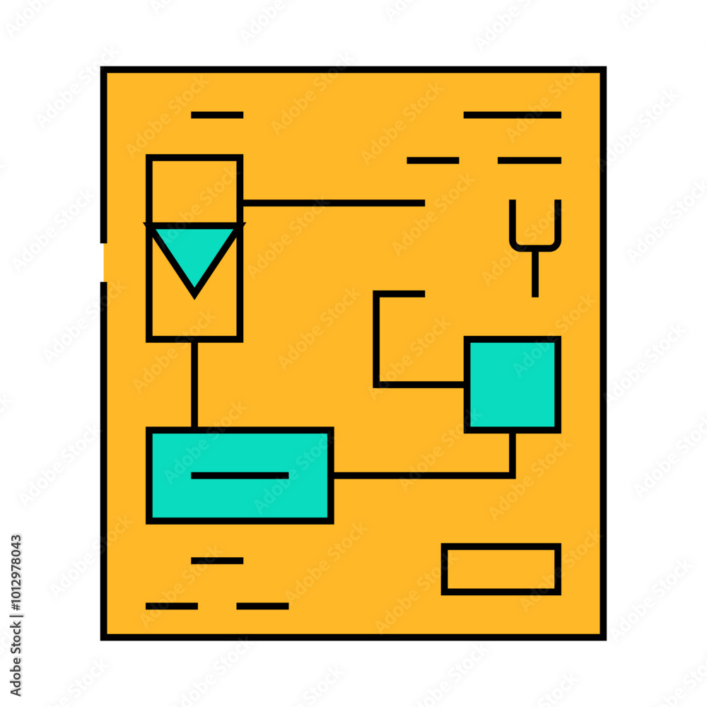 electrical circuits line icon vector. electrical circuits sign. isolated symbol illustration electrical circuits line icon vector. electrical circuits sign. isolated symbol illustration