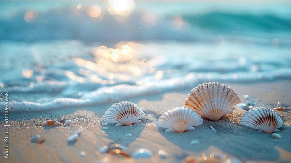 Beach vacations with serene settings, peaceful and inviting, Coastal, Soft tones, Photograph, Seaside relaxation