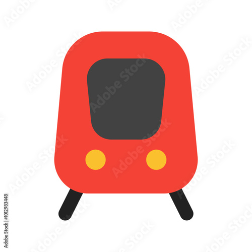 train flat icon