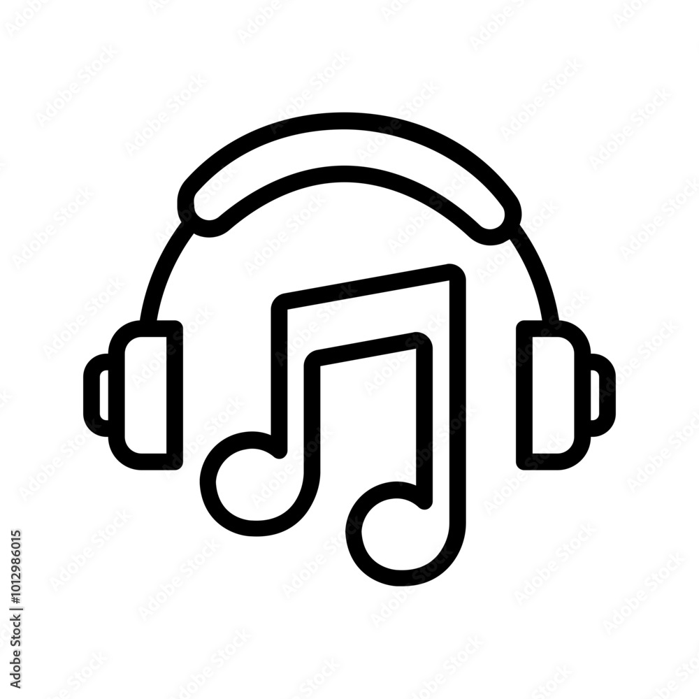 Vector black line icon for Vocal Vector black line icon for Vocal
