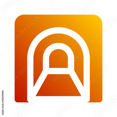 tunnel gradient icon