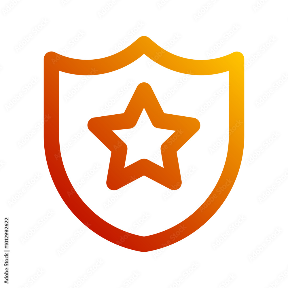 Obraz premium police gradient icon